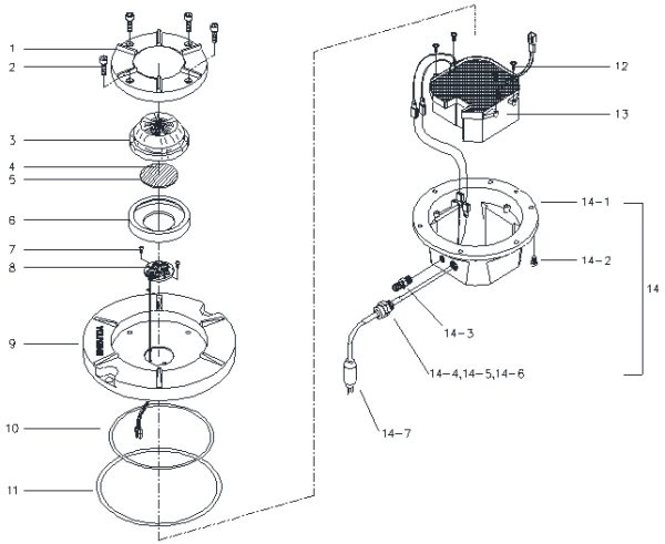 Dimensional Drawing of ALCMS-2